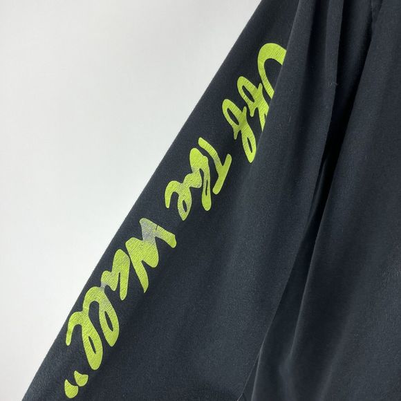 Vans T Shirt Mens Large Black Off The Wall Long Sleeve Knit Classic Fit Tee - Picture 8 of 15